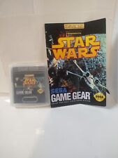Star Wars Sega Game Gear Cartridge, Case & Manual(Authentic With Manual)