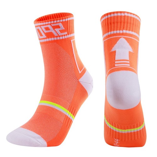 2 Paar Fahrradsocken Profi Rennrad Bike Sport Söckchen blau orange - Bild 5 von 7