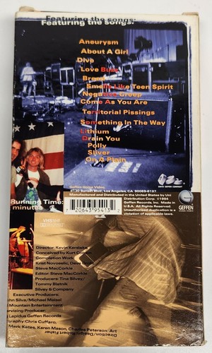 Nirvana Live Tonight Sold Out (VHS Tape 1994) Kurt Cobain Dave Grohl - 第 2/8 張圖片