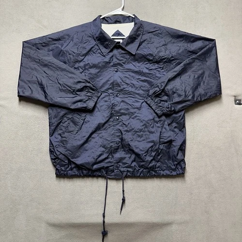 Vintage Franklin Sports Jacket Mens M Blue Lined Lightweight Snap Windbreaker - product listing photo