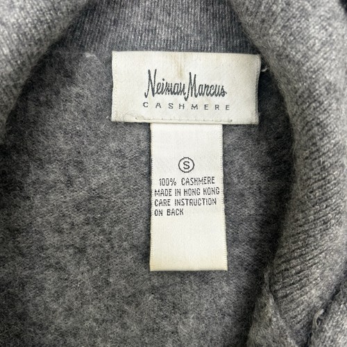 Neiman Marcus Cashmere Men's Gray Cashmere Full Zip Sweater Sz Small - Picture 7 of 11