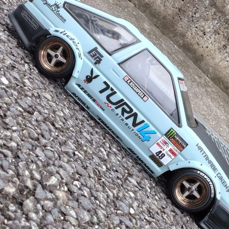 Pandora RC AE86 Trueno 3DR PAB-3178 Painted LED Retro Drift Body 1/10 - Image 3 of 4