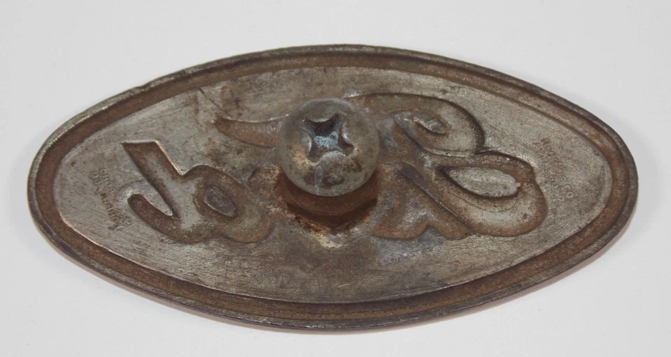 Raro De Colección 1929 1930 Azul Ford Modelo A Coche Vehículo Radiador Rejilla Emblema Insignia Foto 3 de 4