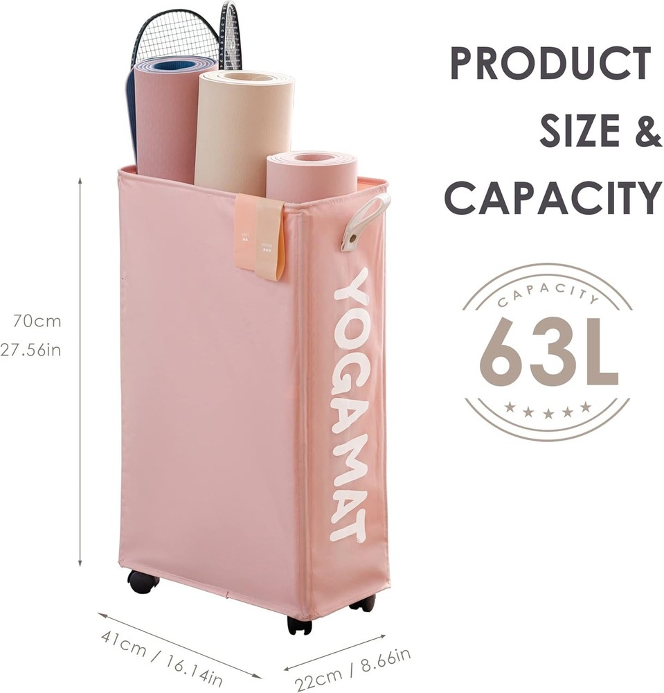 Yoga Mat Storage Rack Holder for Home Gym Equipment Organization Yoga Mat Storage Rack Holder for Home Gym Equipment Organization