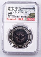 2016 25c Batman/Superman Canada Dawn Justice NGC SP69 Lenticular Early Releases