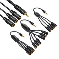 30cm Male to Female Stereo AUX Converters Wire Splitter Cable 3.5mm AUX Cord