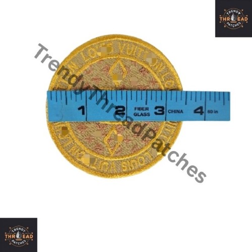 Toppa ricamata moda lusso - distintivo stile LVs cerchio oro ferro/cucito - Foto 4 di 6