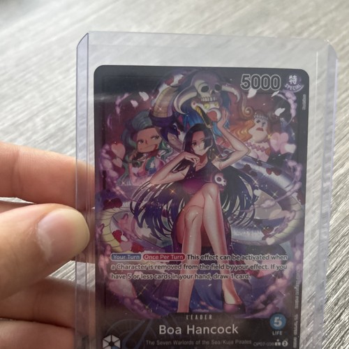 Boa Hancock - OP07-038 - Líder de arte antiguo - Juego de cartas coleccionables de una pieza - Imagen 3 de 5