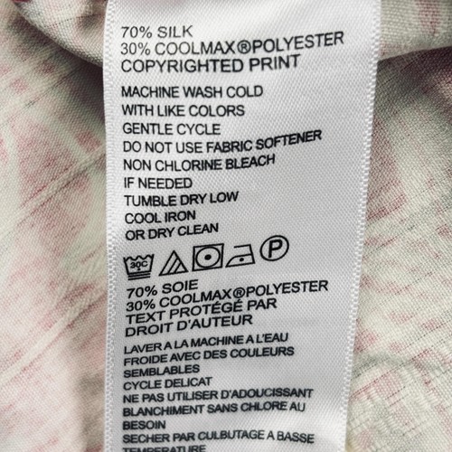 Tommy Bahama Shirt Mens 2XL Pink IslandZone Silk Blend Pineapple Hawaiian - Picture 8 of 13