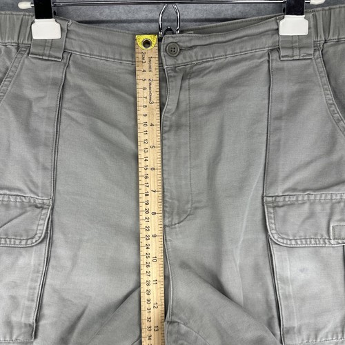 Savane Men’s Balsam Green Canvas Cargo Cotton Utility Hiking Work Shorts (38W) - Picture 8 of 13