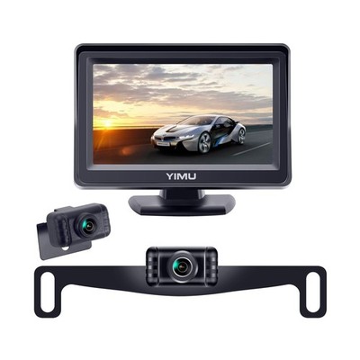 YIMU Backup Camera System with License Plate Backup Reverse Camera,... Fast Ship