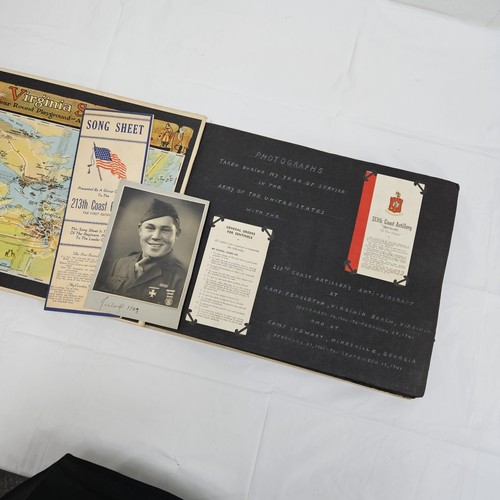 Vintage Photo Album Military Soldiers Camp Virginia 1941 USA Artillery Virginia - Picture 4 of 18