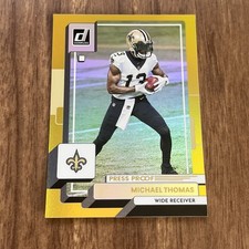 MICHAEL THOMAS #244 2022 PANINI DONRUSS SAINTS GOLD PRESS PROOF