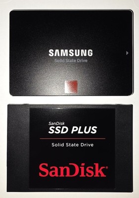 SSD 2 Stück, SanDisk SSD Plus SDSSDA-240G + SAMSUNG 850 PRO MZ-7KE256 256G, TOP
