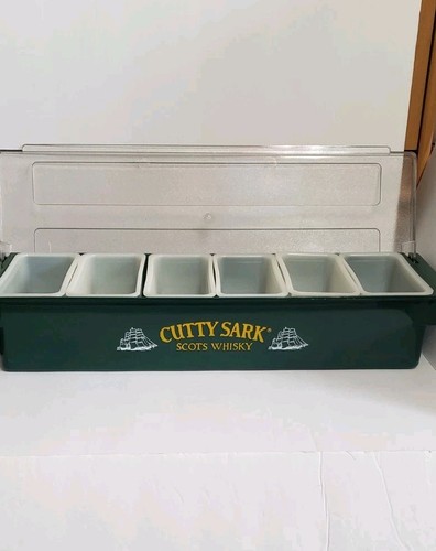 Cutty Sark Scots Whisky Condimento Fruta Barra Bandeja Guarnición Carrito Hecho en EE. UU.  - Imagen 1 de 12