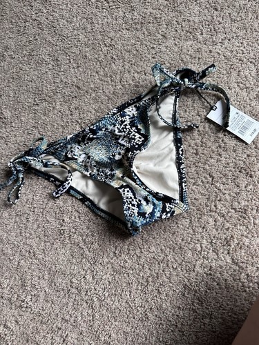 Shade & Shore bikini Bottom Swim Suit Size Medium Cheeky Snakeskin NWT - Picture 1 of 8