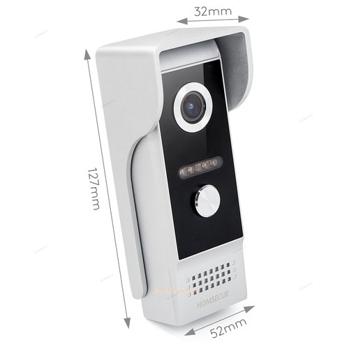 HOMSECUR Waterproof WIFI HD Video Doorbell Intercom Door Unlock External Memory - Picture 4 of 11