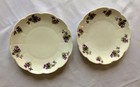 Purple Floral Bread and Butter Plates, MF Unknown, Lovely Details!