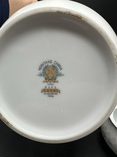 Vintage 1960 Noritake China Cheri Teekanne Zucker Milchkännchen 5 Teile Top Zustand - Bild 9 von 18