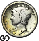 1921 Mercury Dime, Better Date