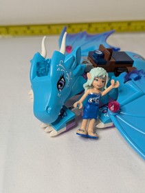 LEGO Elves Blue WATER DRAGON w/ Mini Figure 41172 The Water Dragon Adventure