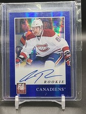 2011-12 Elite Rookie Blue Auto Aaron Palushaj Montreal Canadiens 