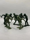 New ListingLot Of 7 Vintage Marx 6" Plastic Rifleman Soldiers Green US Army Men Infantry