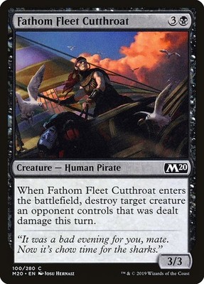 [MTG] Fathom Fleet Cutthroat (100) (M20) LP-HP