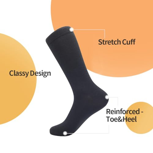  Merinowollsocken für Herren, Smart Wollsocken Herren 6-12 2 Paar - schwarz + grauargyle - Bild 4 von 6