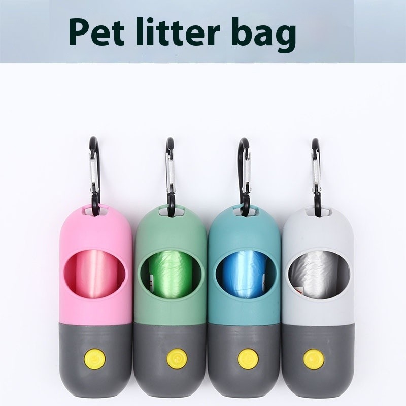 Led Light Pet Waste Bag Dispenser For Dogs Cats Dog Poop Scooper Bags ...