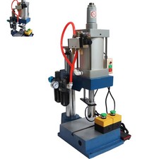 1763Lbs/800kg Pneumatic Punch Machine Punch Press 110V 3.9-1.9in Double Button