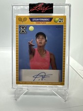 2021 Leaf Pro Set Leylah Fernandez True Rookie Card Auto Gold ONE OF ONE 1/1