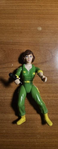 Green April O'Neil 1992 TMNT Channel 6 News Van Figure Vintage Playmates