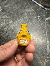 Stacy Lambert face pottery jug NC Potter / Miniature Face Jug Signed