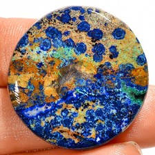 100% Natural Shattuckite Round Shape Cabochon Gemstone 44 Ct 29X29X5 mm GC-43140