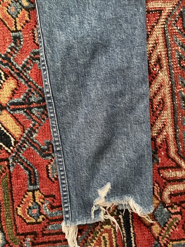 Mother Superior The Sinner Jeans Womens 25 (30 x 26) Distressed Crop Frayed Hem - Picture 13 of 13