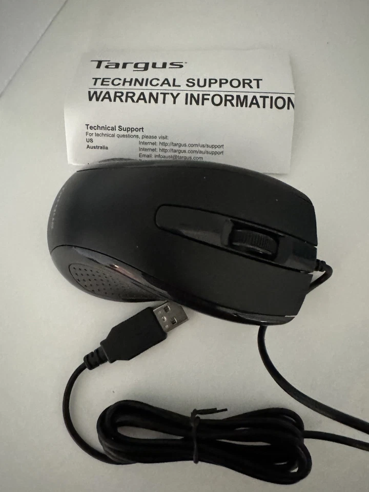 Targus Wired Mouse Black Model AMU660B Brand New - Image 2 of 4