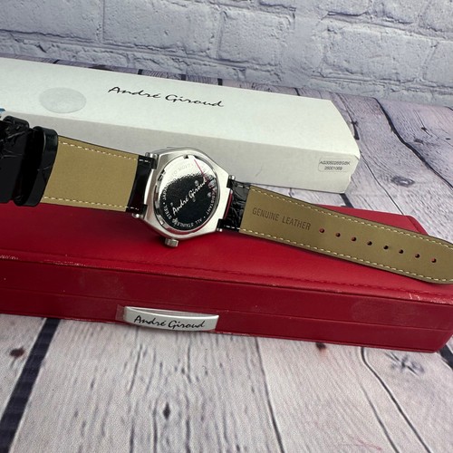 NOS Andre Giroud Automatic Leather Watch 10 Atm WR - Foto 7 di 15