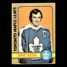 Dave Keon #108 1972 O-Pee-Chee Toronto Maple Leafs Hockey Card NHL EX