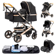 Passeggino 3 in 1 in alluminio leggero pieghevole seggiolino neonato ovetto