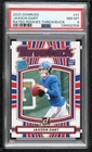 2025 Panini Donruss Rated Rookies Throwbacks Jaxson Dart #41 PSA 8 RC