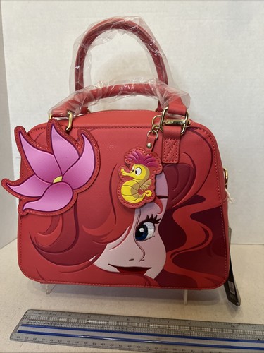 Loungefly Disney The Little Mermaid 35th Anniversary Ariel Face Crossbody NWT