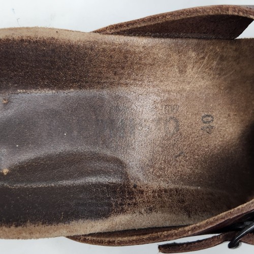 Mephisto Helen Sandals Womens Size EU 40 US 10 Brown Leather Slip On Hippie Boho - Picture 11 of 11
