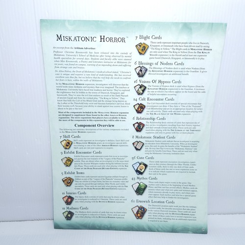 Arkham Horror 2nd Ed + Expansions Miskatonic Dunwich Kingsport Innsmouth (As Is) - Picture 14 of 24
