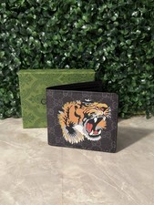 Gucci Men's Tiger Print GG Supreme Wallet