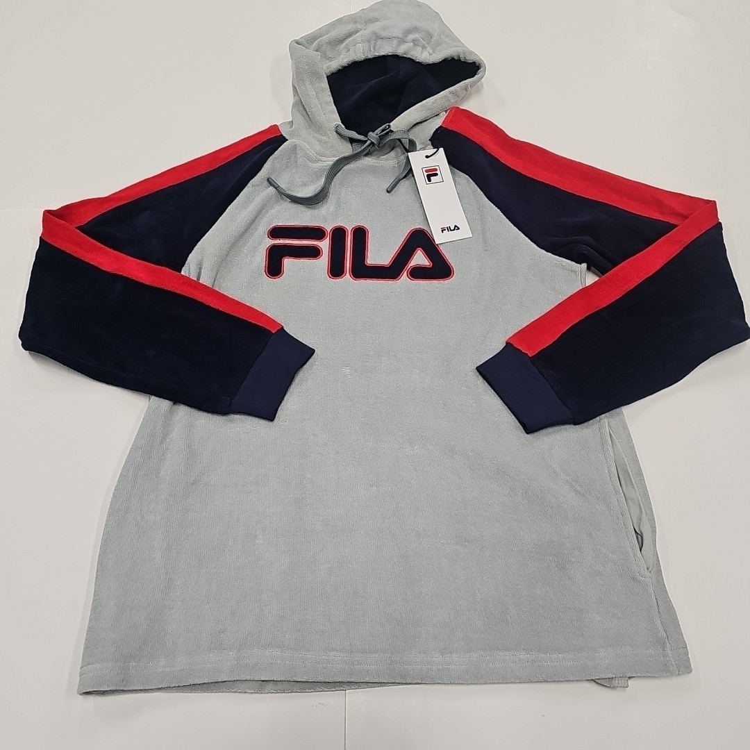 Felpa con cappuccio Fila Jovana sopra la testa tessuto spugna donna piccola nuova con etichette