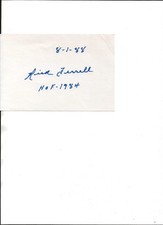 Rick Ferrell autographed 4 x 6 card 1988-Baseball Hall Of Fame