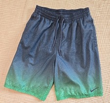 NIKE Swim Shorts Mens Size Small Vital Volley Ombre Blue Green Trunks
