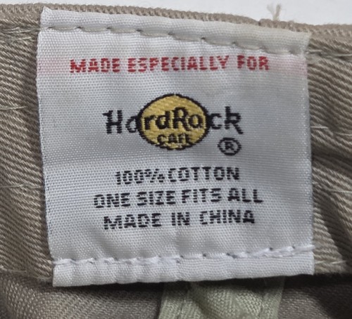 Hard Rock Cafe London Khaki Hat All is One Hook & Loop Strap - Picture 11 of 11