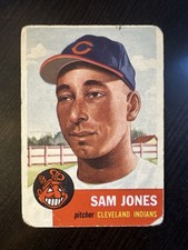 1953 TOPPS #6 SAM JONEES CLEVELAND INDIANS POOR *Hot Corner Vintage*